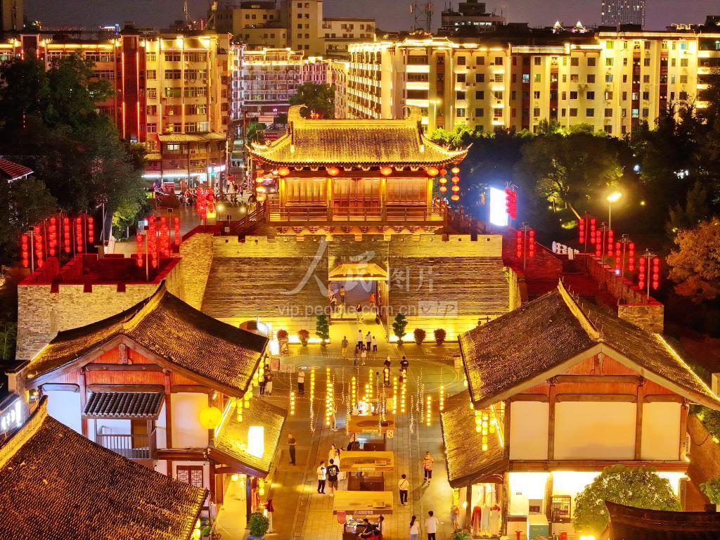 赣州江南宋城夜景灯光